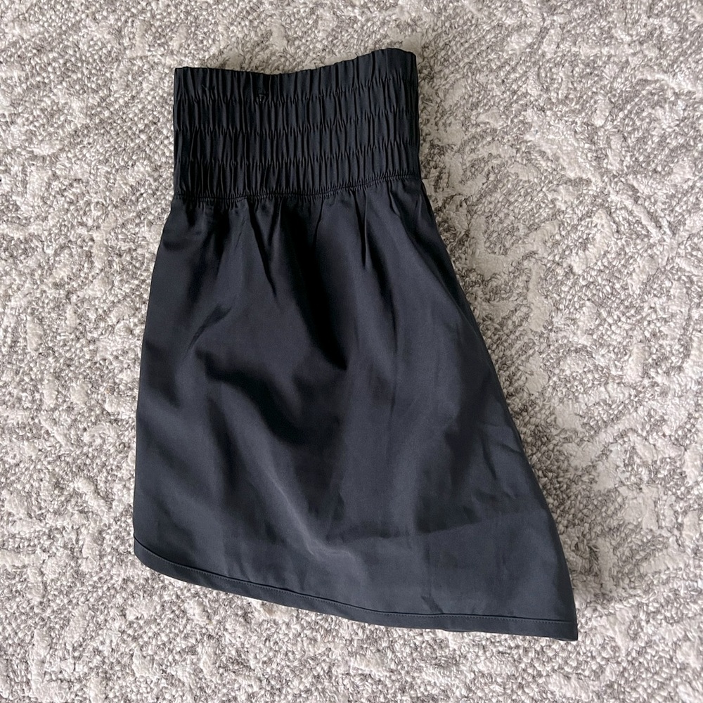 Abercrombie YPB High Rise Workout Shorts Black
